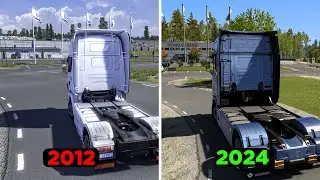 Evolution of Scania Centre (STDS 2012 vs ETS2 2024) - Gameplay Comparison