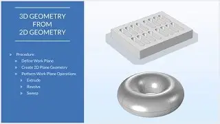 How to Extrude, Revolve, and Sweep 2D Geometries in COMSOL Multiphysics®