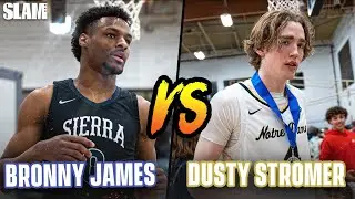 Bronny James' Last HS Game Ever⁉️😳 Dusty Stromer and Caleb Foster vs Sierra Canyon in the Final 4 🚨