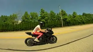 Ninja 650 vs R7 ride to Best Buy