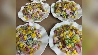 ХИТ Салат Для Праздничного Стола 🔥 Невероятно вкусный, гости съедают за раз #салат #салатсмайонезом