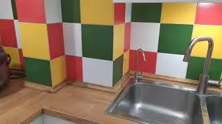 We cover the pipes in the kitchen so that they don’t spoil the view.