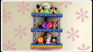 #diy Cardboard Corner Shelf / Rack / Room #organizer #tutorial