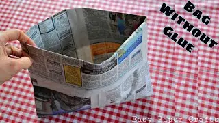 Newspaper bag without glue - Paper Bag without Glue