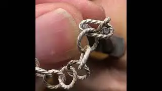 making a twisted silver wire chain