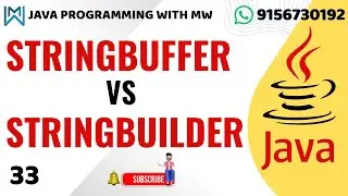 Java Day 10 | Learn StringBuffer VS StringBuilder in java | Step by step guide #technomarathiwithmw