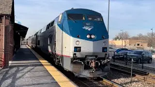 AMTK #187 “Big Game Train” leads the EB #8 w/ S&AHC | Northbrook, IL