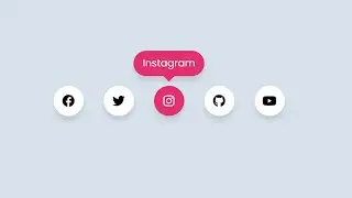 Social Media Buttons with Tooltip on Hover using only HTML   CSS