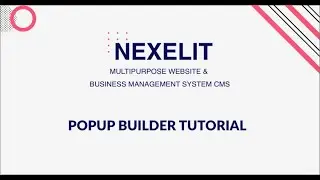 how to use popup builder of nexelit