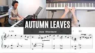 Autumn Leaves - Solo Jazz Piano with Guided Score (Sheet Music Download)