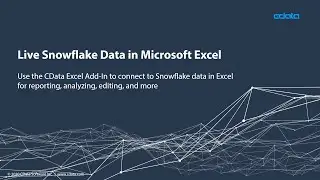 Live Snowflake Data in Microsoft Excel