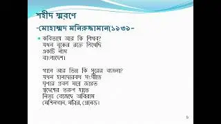 শহীদ স্মরণে_মোহাম্মদ মনিরুজ্জামান/Shohid Sorone_Mohammad Moniruzzaman(Voice@Abdus Salam)Bangla Poem