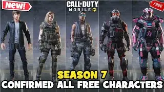 CODM Season 7 All Free Characters Leak 2022 | CODM Season 7 Huge Leaks 2022 | CODM Season 7 Leaks