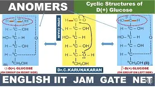 (ENGLISH) ANOMERS EPIMERS STEREOISOMERS DIASTEREOMERS CYCLIC STRUCTURE D-GLUCOSE HAWORTH STRUCTURE