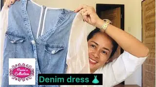 Denim dress |Denim lover | From Maria’s Collection @SashaMoralVlog