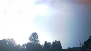 Orage "de chaleur" en Belgique, le 27 août 2016. Heat Lightning in Belgium, 27 of august 2016.