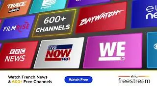 Stream 600+ live and on-demand French & American channels always FREE