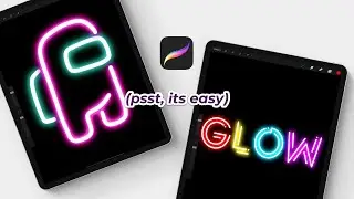 How To Create A Neon Glow Effect In Procreate (