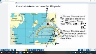Koershoek tekenen meer dan 180 graden