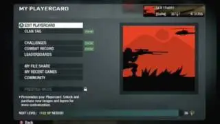 Sniper Sunset Black Ops Emblem w/Commentary ( Original )