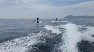 Катание Вэйк+джетборд