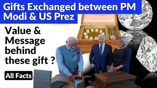 What Gifts were Exchanged between PM Modi and US Prez| Msg Behind |State Exams| PSC #trending