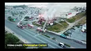 McDonald's in Seaside on fire
