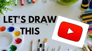 How To Draw Youtube Logo - Step By Step Drawing