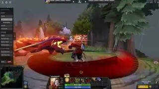 dota 2 - juggernaut arcana with custom set and kinetic gem's effect