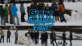 Giant Snowball Fight at NAU!