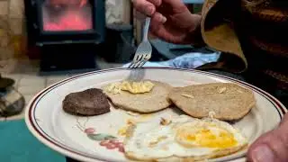Winter Woodstove Cooking in Alberta