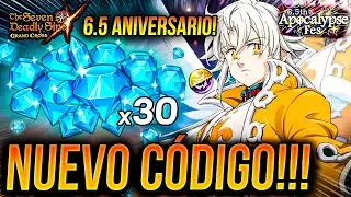 ¡NUEVO CÓDIGO! 30 DIAMANTES GRATIS A TODOS 💎 6.5 ANIVERSARIO FEST! 🙂| Seven Deadly Sins: Grand Cross
