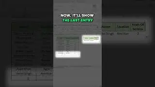 Easiest way to find Last Entry in Excel #ExcelEntry #DataEntry