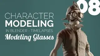 Character Modeling in Blender - 08 Modeling Glasses