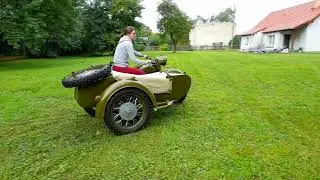 K750 W B + 2WD KMZ DNEPR 1963 by auglid. The first drive after firing without any adjustments.