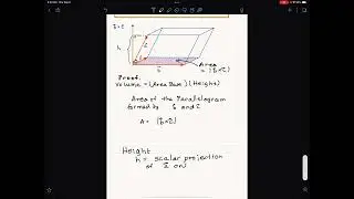 12.4 The Volume of a Parallelepiped (Part 1)