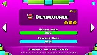 GEOMETRY DASH DEADLOCKED 100% all coins
