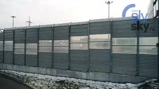 Съемка шумозащитных экранов