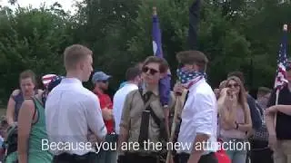 Tensions High at Competing Rallies for Free Speech