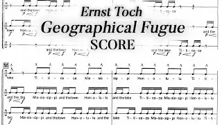 Ernst Toch - Geographical Fugue (1930) Score