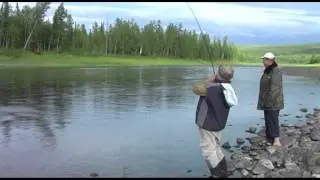 Рыбалка на Бахте. 2008г Рыбацкий Клип.