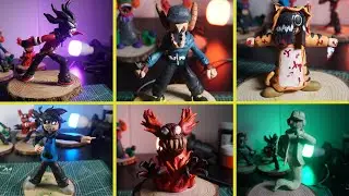 Making All Friday Night Funkin' MOD Characters with Clay Part 1