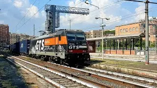 Treno merci intermodale GTS Rail con E483 053 Indipendence
