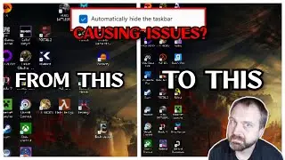 Stop Desktop Icons from Moving: Taskbar Auto-Hide Fix!