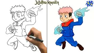 Yuji Itadori Drawing || How to Draw Yuji Itadori from Jujutsu Kaisen