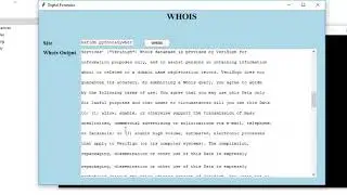 FORENSICS & CYBERSECURITY TOOLS||WHOIS