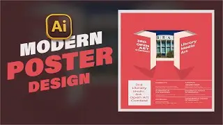 Modern Graphics Design l Modern Poster Design in Adobe Illustrator | Creative Poster Design