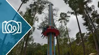 Jungle Drop (Family Freefall Tower) @ Freizeit-Land Geiselwind 2022 - 4K Onride / POV Video