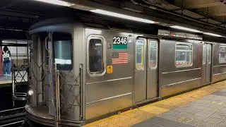 Not In Service Bombardier R62A Entering & Leaving 96th Street