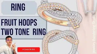 How to Make FRUIT HOOPS TWO TONE FULL DIAMOND RING || फ्रूट हुप्स टू टोन  रिंग कैसे बनाएं || Ring ||